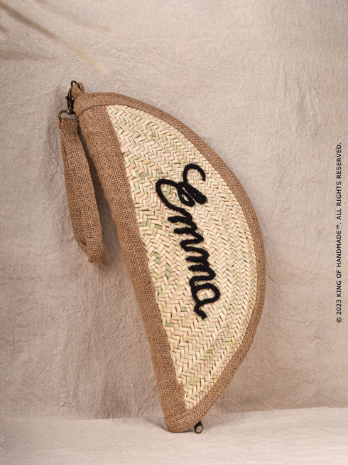 Elegant Bliss: Personalized Bride Clutch for a Timeless Touch